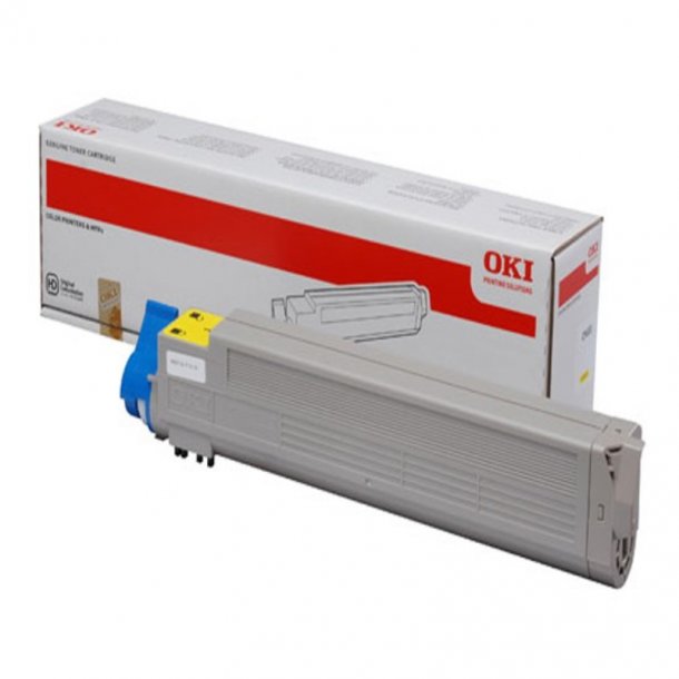 OKI C9655 Y Toner - 43837129 Original - Gul 22000 sider