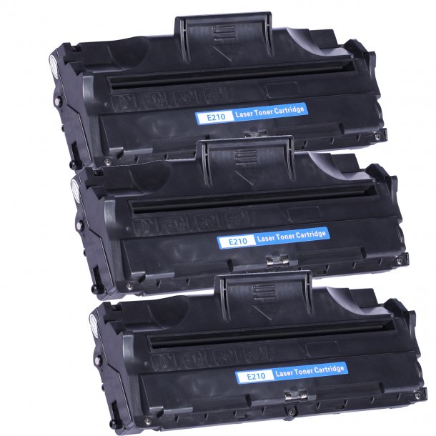 Lexmark E210 BK combo pack 3 stk Toner - 10S0063/10S0150 Kompatibel - Sort 9000 sider