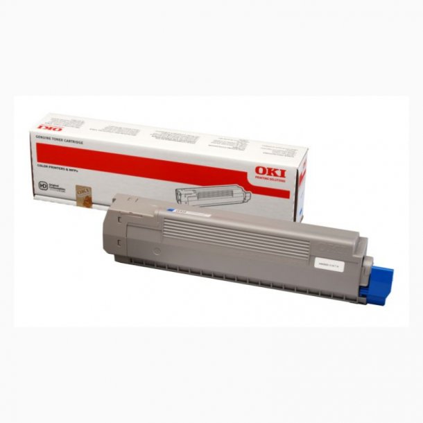 OKI C801/C821 C Toner - 44643003 Original - Cyan 7300 sider