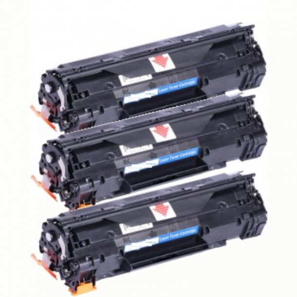 Kompatibel Canon CRG 110II/310II/710H/510II BK combo pack 3 stk Toner (36000 sidor)