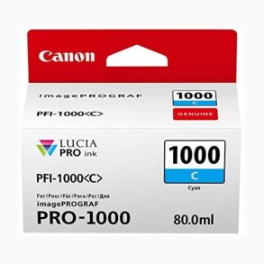 Canon ink cartridge PFI-1000 - 0547C001 cyan 80 ml, original