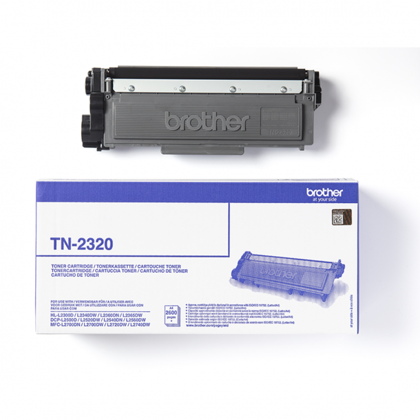 Brother TN2320 BK svart  Lasertoner, Original