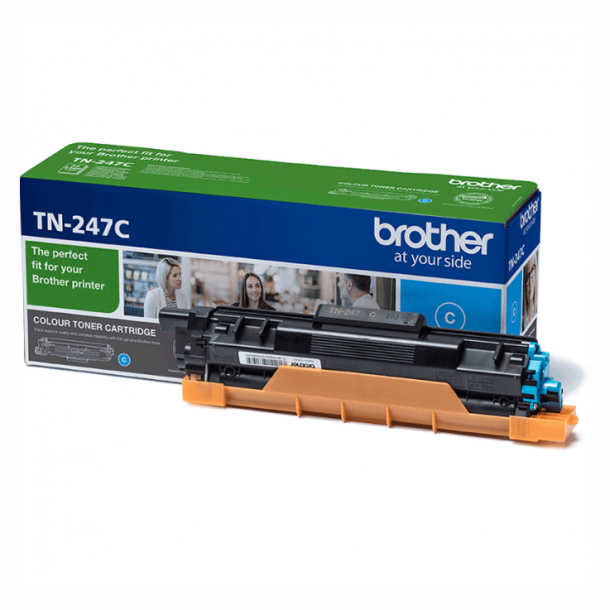 Brother TN 247 C Lasertoner - Cyan 2300 sider - Original TN247C