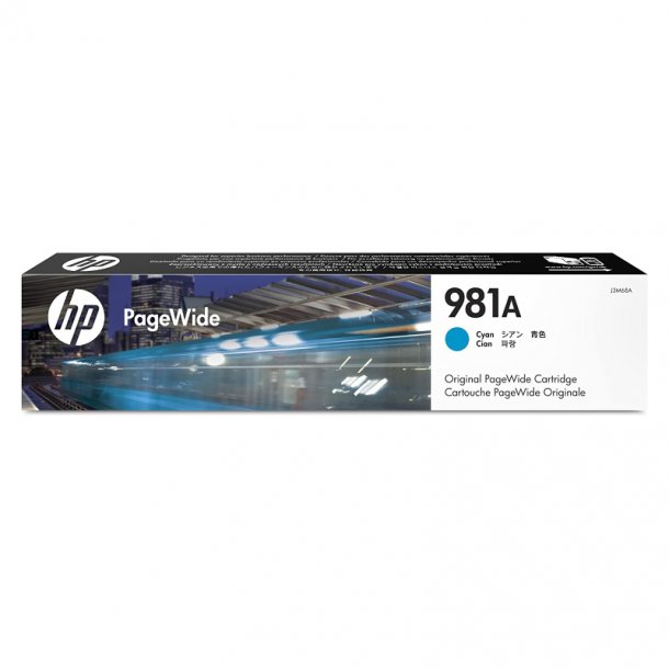 HP 981A C blkpatron - J3M68A Original - Cyan 120 ml