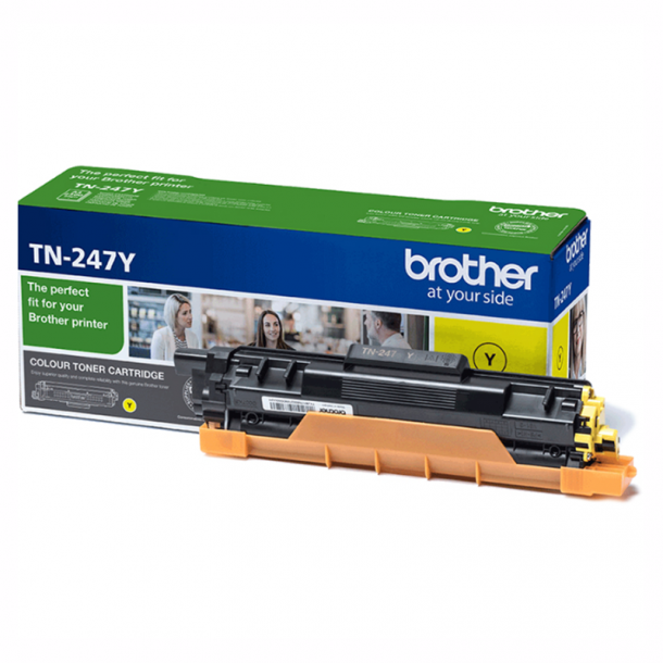 Brother TN 247 Y Lasertoner - Gul 2300 sider - Original TN247Y
