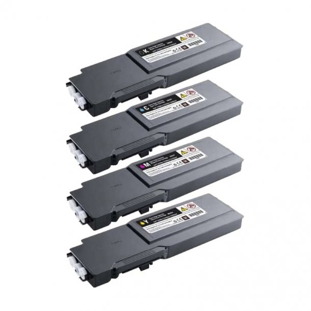 Kompatibel Dell C3760 combo pack 4 stk lasertoner (38000 sidor)