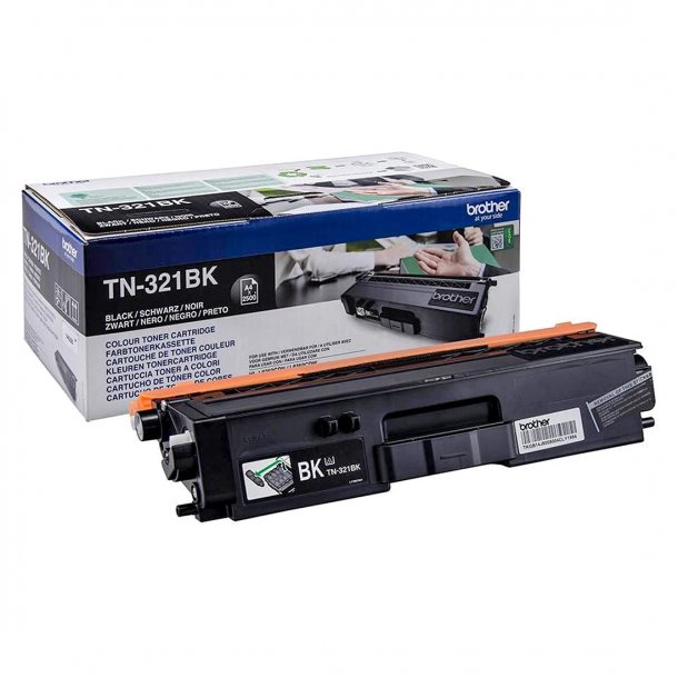 Brother TN 321 BK svart  Lasertoner, Original