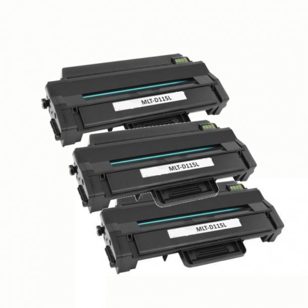 Kompatibel Samsung MLT 115L BK combo pack 3 stk Toner (9000 sidor)