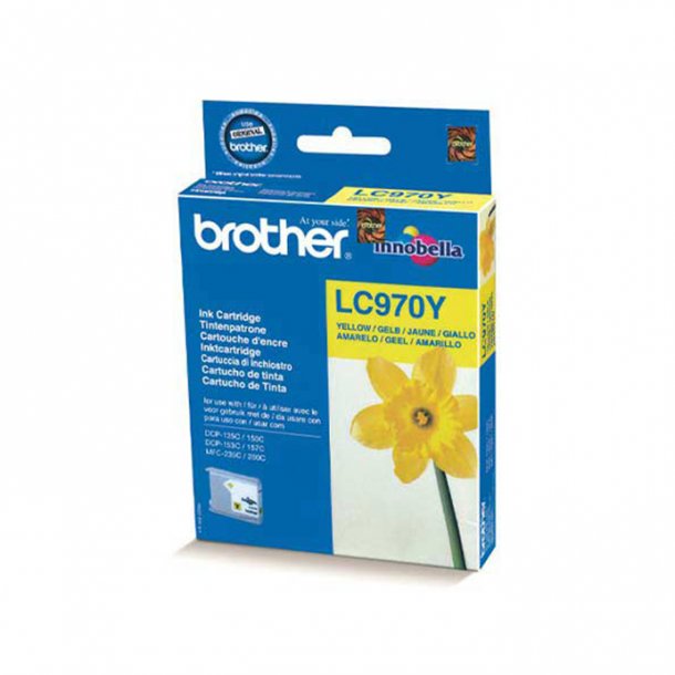 Brother LC 970 Y blkpatron - LC970Y Original - Gul 6 ml