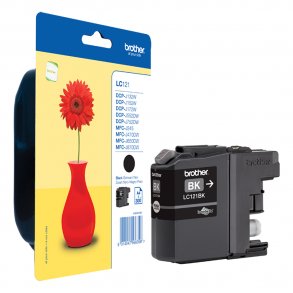 Brother ink cartridge LC121BK black 6 ml, original