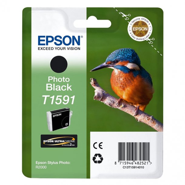 Epson T1591 PBK Original bl&auml;ckpatron (17 ml)