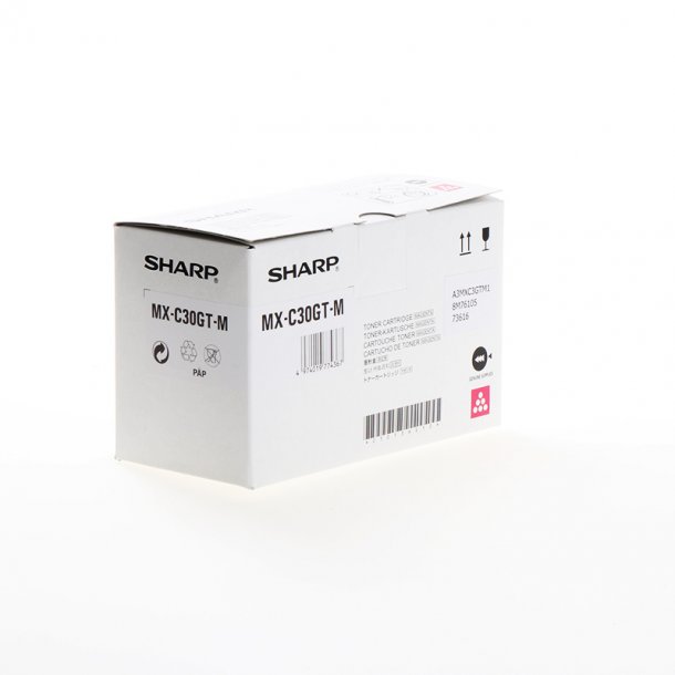 Sharp MXC30GTM M Toner - Original - Magenta 6000 sider