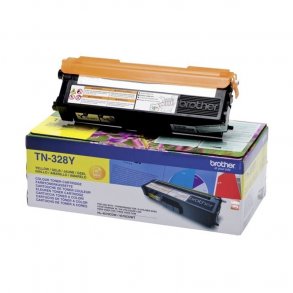 Brother toner TN328Y gul 6000 sider, original