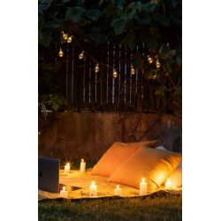 LED lyskde - udendrs m. solcelle funktion, 20 prer, 5,8 m