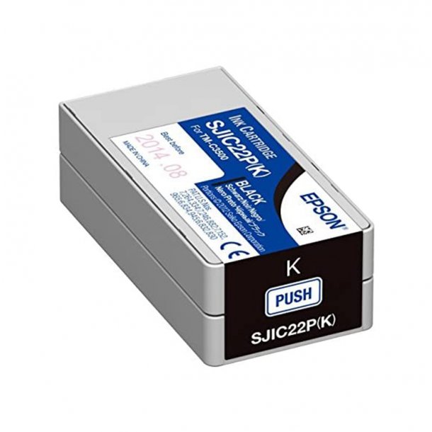 Epson SJIC22P BK Original blckpatron (32,65ml)