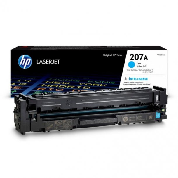 HP 207A C Toner - W2211A Original - Cyan 1250 sider