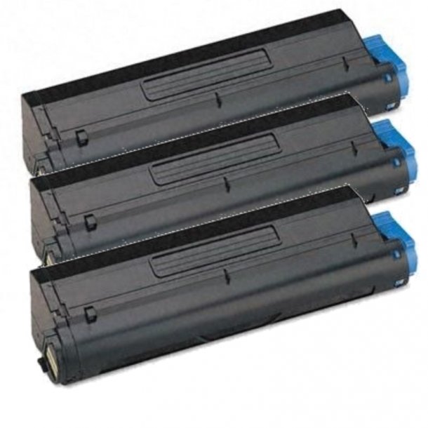 OKI B410 BK combo pack 3 stk Toner - 43979102 Kompatibel - Sort 10500 sider