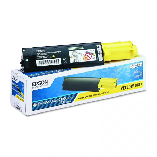 Epson Aculaser C1100 Y - Gul 1500 sider - Original Toner C13S050191