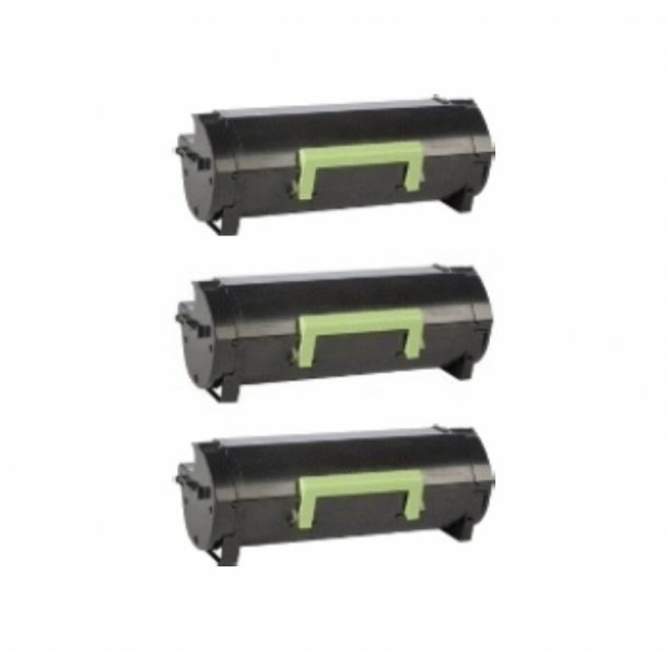 Lexmark MS310U BK combo pack 3 stk Toner - Kompatibel - Sort 60000 sider