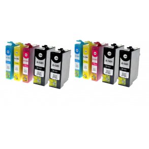 Pixojet bläckpatroner Epson T1301 - T1304 - C13T13014012, 10 st. rabattpaket 236 ml