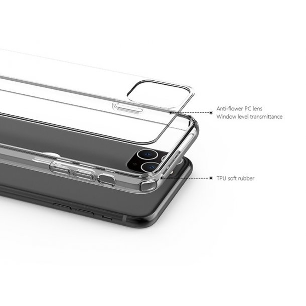 iPhone 11 Pro Max-fodral - vattenavvisande, transparent