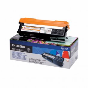 Brother toner TN320BK svart 2500 sider, original