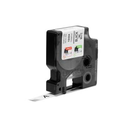 DYMO Tape Rhino 12 mm (5,5 m), Vinyl - svart/vit