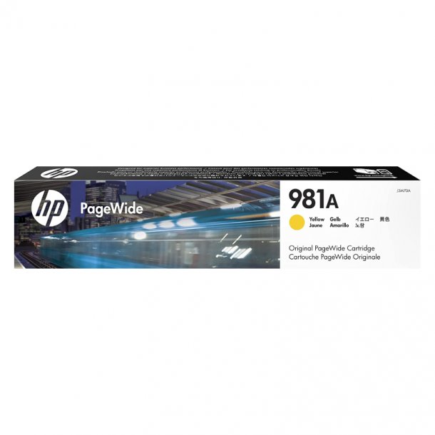 HP 981A Y blkpatron - J3M70A Original - Gul 120 ml