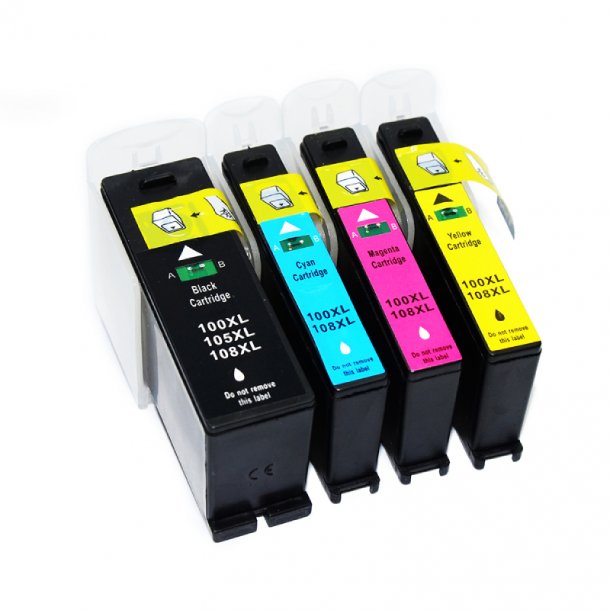 Lexmark 105XL Ink Cartridge Combo Pack 4 pcs - Compatible - BK/C/M/Y 56,5 ml