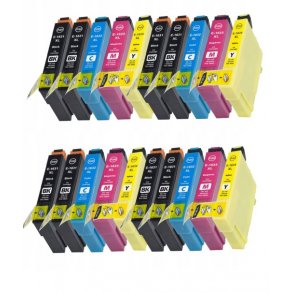 Pixojet bläckpatroner Epson T1631 - T1634 - C13T16314012, 20 st. rabattpaket 324 ml