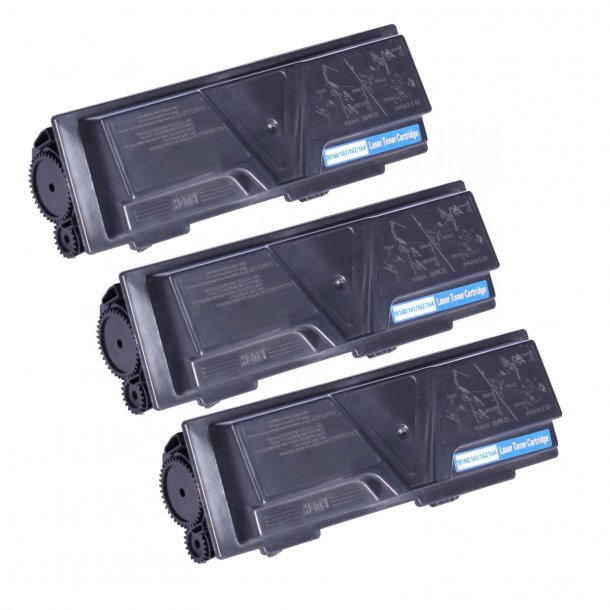 Kyocera TK160/161/162/164 BK combo pack 3 stk Toner - Kompatibel - Sort 13200 sider