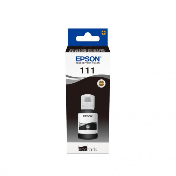 Epson T111 EcoTank BK Original bl&auml;ckpatron (127 ml)