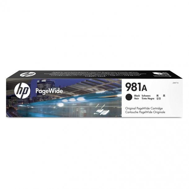 HP 981A BK blekkpatron - J3M71A Original - Svart 120 ml