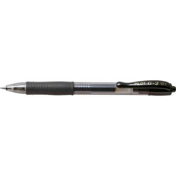 Pilot Gelpen m/klik G-2 0,7 sort - 12 stk