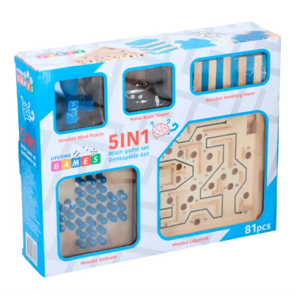 IQ puzzle - Brain-teaser puzzle, 5-in-1