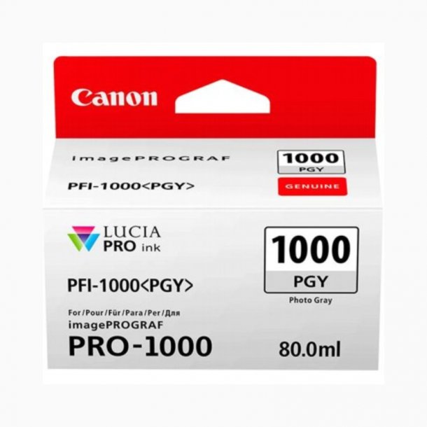 Canon PFI-1000 PGY blkpatron - 0553C001 Original - Foto Gr 80 ml