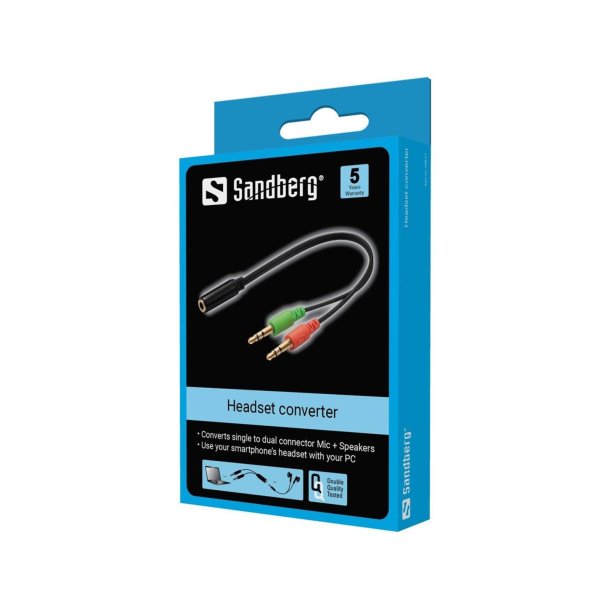 Sandberg Headsetkonverter Mobil > PC