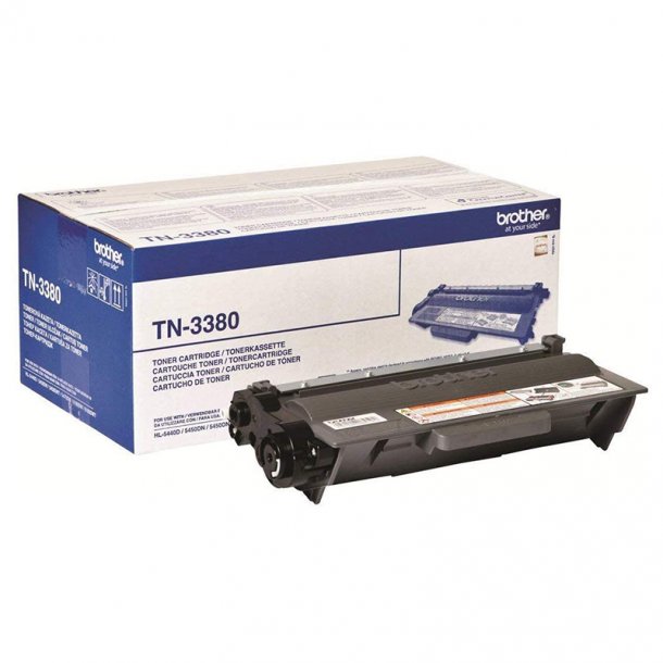 Brother TN3380 BK svart Lasertoner, Original