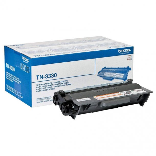 Brother TN3330 BK svart Lasertoner, Original