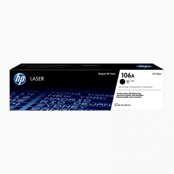 HP 106A BK Original Toner (1000 sidor)