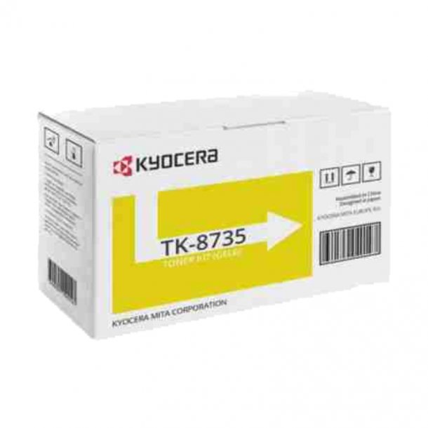 Kyocera TK-8735Y Y Toner - 1T02XNANL0 Original - Gul 40000 sider