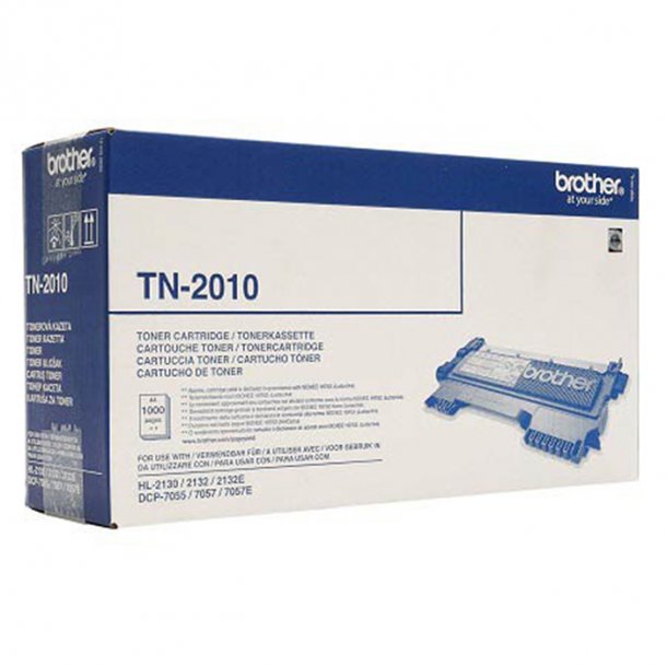 Brother TN2010 BK svart Lasertoner, Original