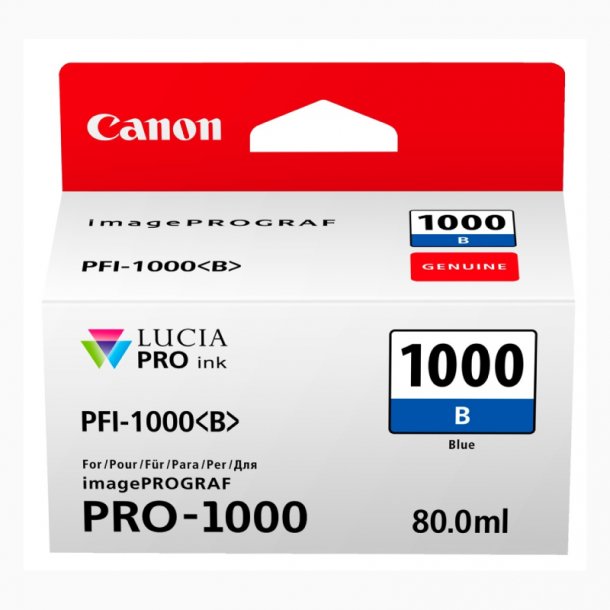 Canon PFI-1000 B blkpatron - 0555C001 Original - Bl 80 ml