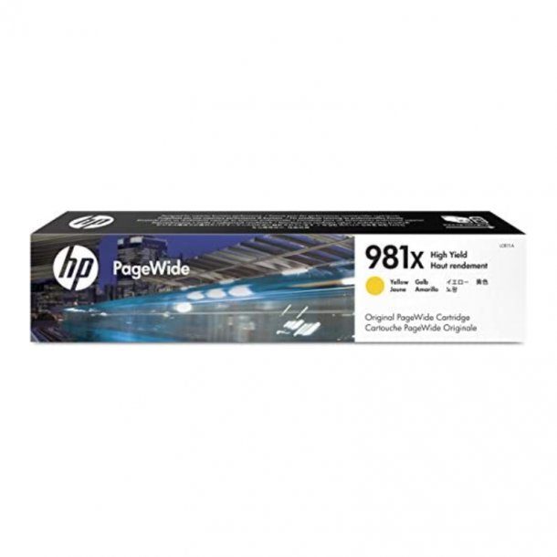 HP 981X Y blkpatron - L0R11A Original - Gul 200 ml