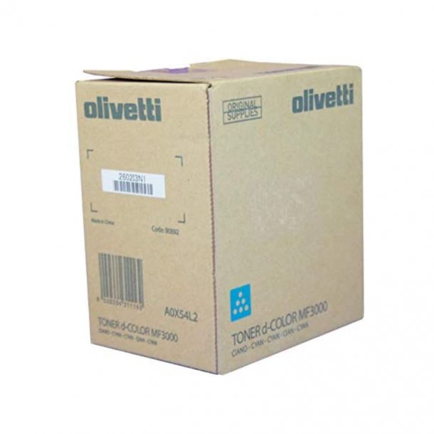 Olivetti D-Colour MF3000 C Toner - B0892 Original - Cyan 2500 pages