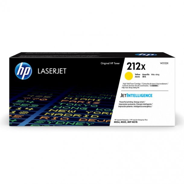 HP 212X Y Toner - W2122X Original - Gul 10000 sider