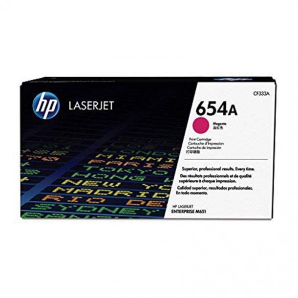 HP 654A M Toner - CF333A Original - Magenta 15000 sider