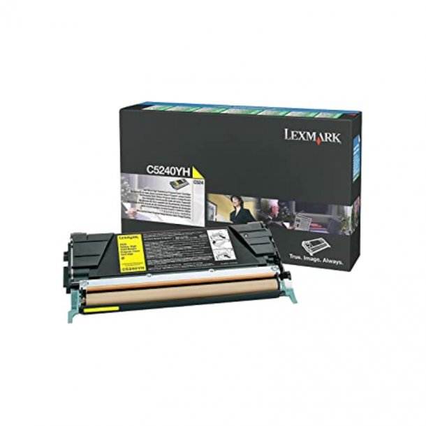 Lexmark C 524/532/534 Y prebate Toner - C5240YH Original - Gul 5000 sider