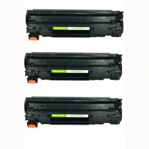 Pixojet toner HP CB435A - CB436A - CE285A, 3 stk. rabatpakke 6000 sider