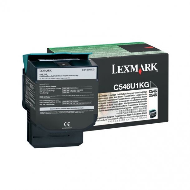 Lexmark C546 / X546 BK Toner - C546U1KG Original - Black 8000 pages